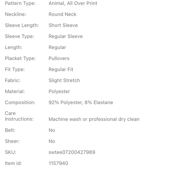 SheIn Butterfly Short Sleeve T-Shirt XL - Picture 10 of 10